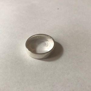 Flat Sterling Silver Band